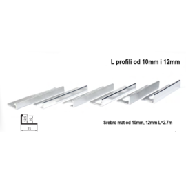 L profil 2141 Mat 10mm 2.7m - 490,00 din.